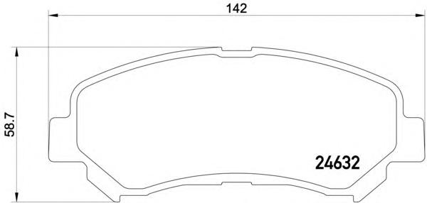 Комплект тормозных колодок, дисковый тормоз TEXTAR