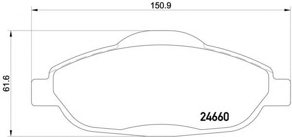 Комплект тормозных колодок, дисковый тормоз TEXTAR