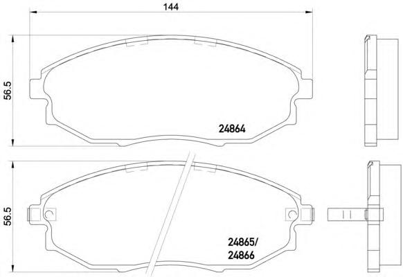 Комплект тормозных колодок, дисковый тормоз TEXTAR