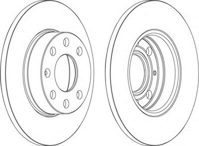Тормозной диск FERODO DDF104