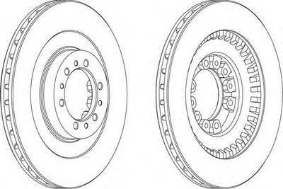 Тормозной диск FERODO DDF1212