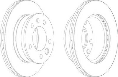 Тормозной диск FERODO FCR228A