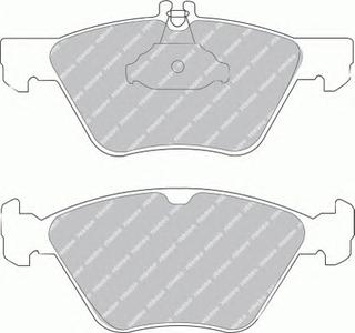 Комплект тормозных колодок, дисковый тормоз FERODO FDB1050