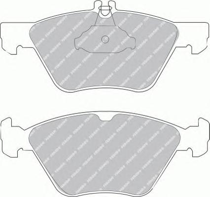 Комплект тормозных колодок, дисковый тормоз FERODO