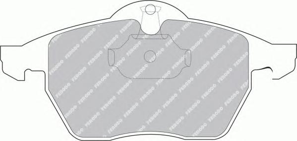Комплект тормозных колодок, дисковый тормоз FERODO