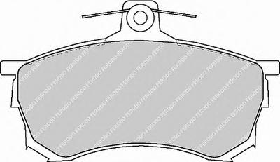 Комплект тормозных колодок, дисковый тормоз FERODO FDB1092
