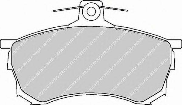 Комплект тормозных колодок, дисковый тормоз FERODO