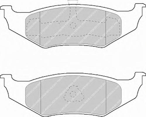 Комплект тормозных колодок, дисковый тормоз FERODO
