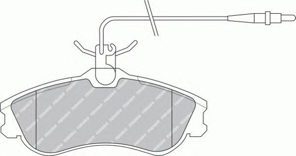 Комплект тормозных колодок, дисковый тормоз FERODO