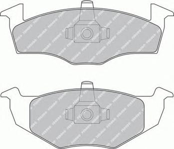 Комплект тормозных колодок, дисковый тормоз FERODO FDB1288