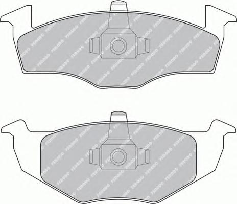 Комплект тормозных колодок, дисковый тормоз FERODO