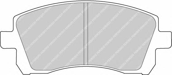 Комплект тормозных колодок, дисковый тормоз FERODO