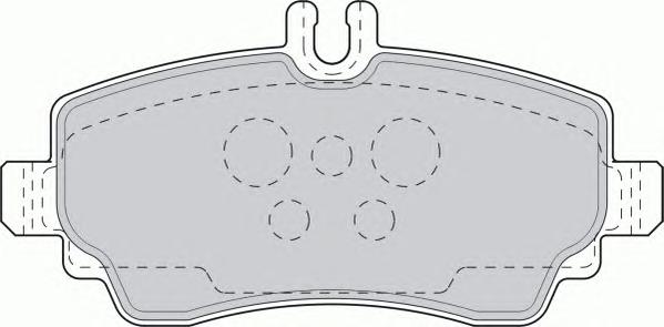 Комплект тормозных колодок, дисковый тормоз FERODO