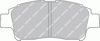 Комплект тормозных колодок, дисковый тормоз FERODO FDB1368