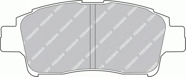 Комплект тормозных колодок, дисковый тормоз FERODO