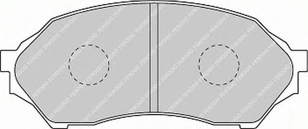 Комплект тормозных колодок, дисковый тормоз FERODO