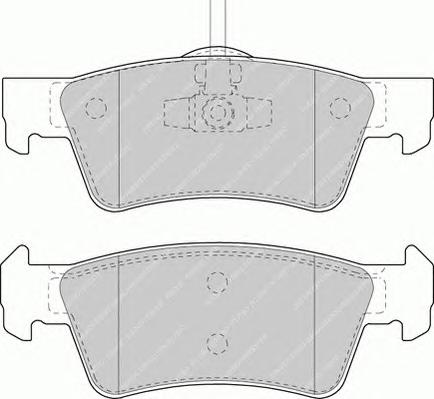 Комплект тормозных колодок, дисковый тормоз FERODO
