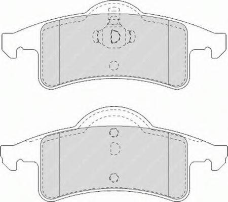 Комплект тормозных колодок, дисковый тормоз FERODO