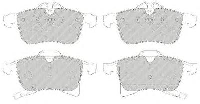 Комплект тормозных колодок, дисковый тормоз FERODO FDB1640