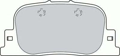 Комплект тормозных колодок, дисковый тормоз FERODO FDB1686