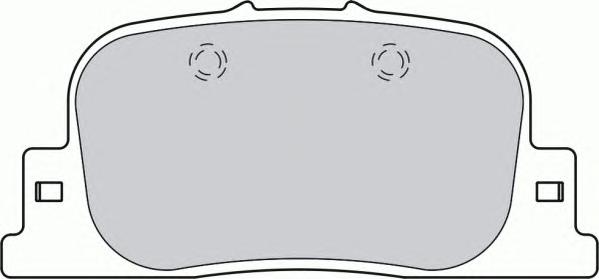 Комплект тормозных колодок, дисковый тормоз FERODO