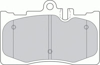 Комплект тормозных колодок, дисковый тормоз FERODO FDB1688