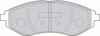 Комплект тормозных колодок, дисковый тормоз FERODO