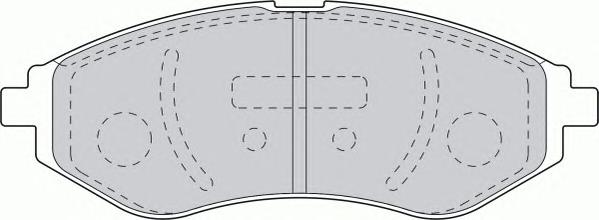 Комплект тормозных колодок, дисковый тормоз FERODO
