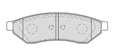 Комплект тормозных колодок, дисковый тормоз FERODO FDB1986
