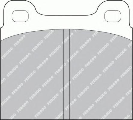 Комплект тормозных колодок, дисковый тормоз FERODO