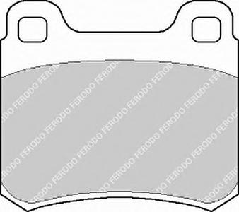 Комплект тормозных колодок, дисковый тормоз FERODO FDB328