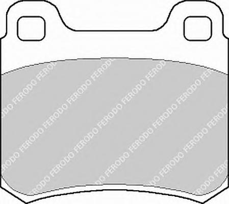 Комплект тормозных колодок, дисковый тормоз FERODO