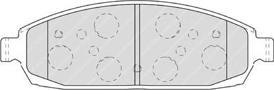 Комплект тормозных колодок, дисковый тормоз FERODO FDB4002