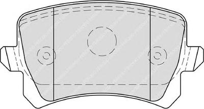 Комплект тормозных колодок, дисковый тормоз FERODO FDB4058