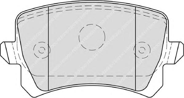 Комплект тормозных колодок, дисковый тормоз FERODO
