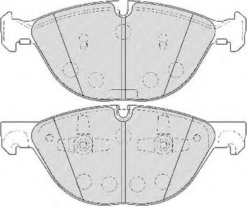 Комплект тормозных колодок, дисковый тормоз FERODO FDB4079