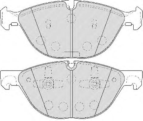 Комплект тормозных колодок, дисковый тормоз FERODO