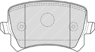Комплект тормозных колодок, дисковый тормоз FERODO FDB4192
