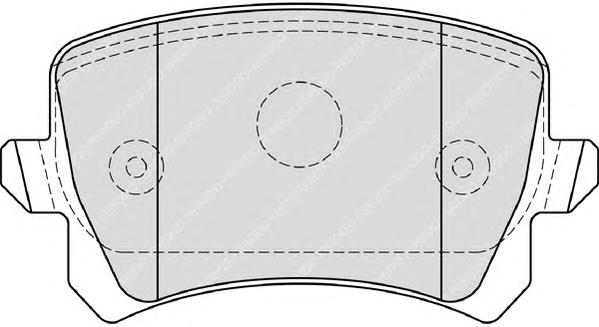 Комплект тормозных колодок, дисковый тормоз FERODO