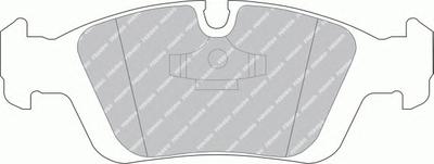 Комплект тормозных колодок, дисковый тормоз FERODO FDB725