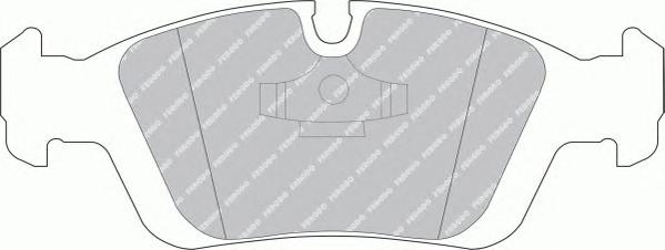 Комплект тормозных колодок, дисковый тормоз FERODO