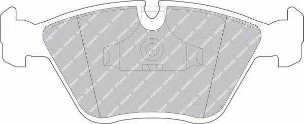 Комплект тормозных колодок, дисковый тормоз FERODO