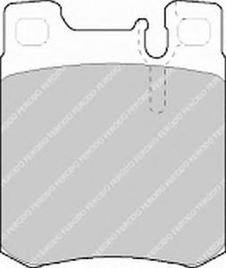 Комплект тормозных колодок, дисковый тормоз FERODO FDB799