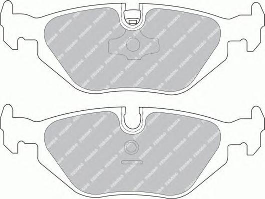 Комплект тормозных колодок, дисковый тормоз FERODO