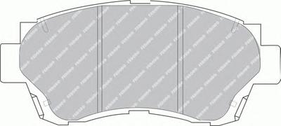Комплект тормозных колодок, дисковый тормоз FERODO FDB868