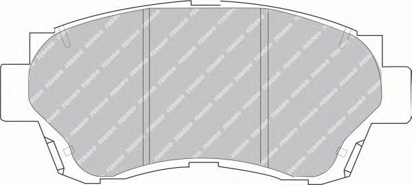 Комплект тормозных колодок, дисковый тормоз FERODO