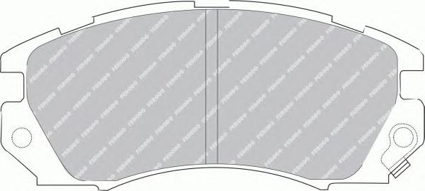 Комплект тормозных колодок, дисковый тормоз FERODO