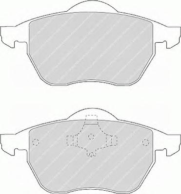 Комплект тормозных колодок, дисковый тормоз FERODO