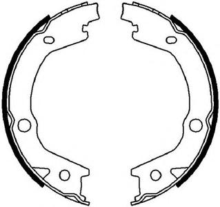 Комплект тормозных колодок, стояночная тормозная система FERODO FSB4021