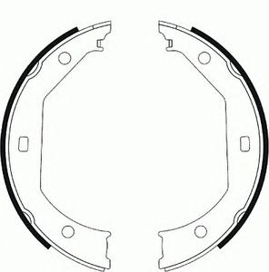 Комплект тормозных колодок, стояночная тормозная система FERODO FSB585